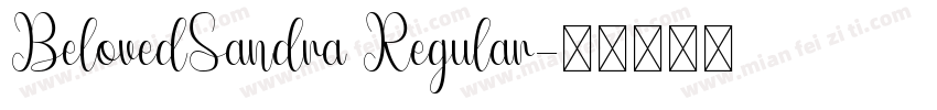 BelovedSandra Regular字体转换